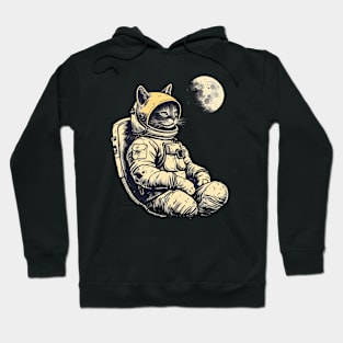 Moonlit Space Cat Hoodie